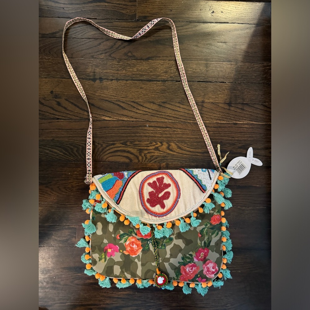 Italian beaded crossbody